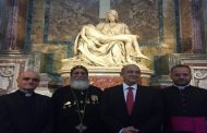 بابا الفاتيكان يبارك أيقونة رحلة العائلة المقدسة .. ويؤكد أن مصر هي أرض الحضارة والتاريخ