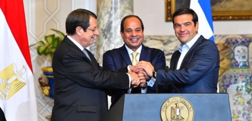 زعماء مصر وقبرص واليونان يبحثون سبل التعاون في “القمة الثلاثية” الخامسة