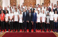 بالفيديو .. الرئيس السيسي يكرم أبطال البعثة الرياضية بدورة ألعاب البحر المتوسط لعام 2018