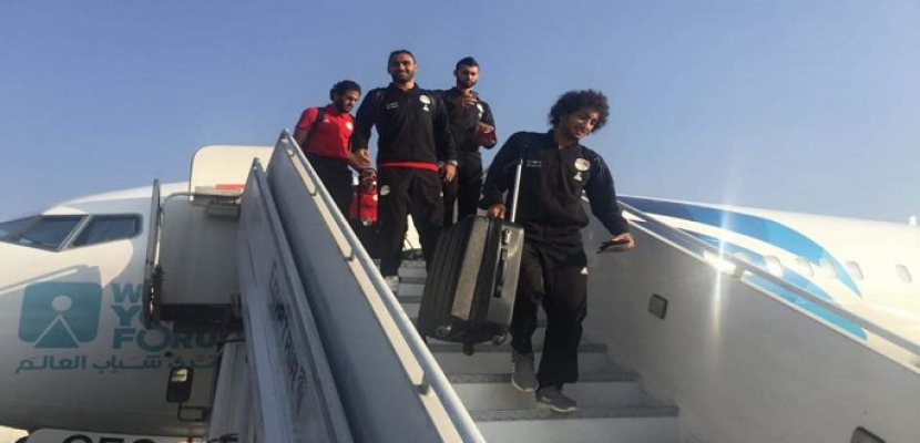 بعثة المنتخب الوطنى لكرة القدم تعود الى القاهرة بعد الفوز على آى سواتينى