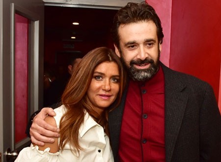 كريم عبدالعزيز وغادة عادل يحتفلان بالعرض الخاص لـ «نادي الرجال السري»