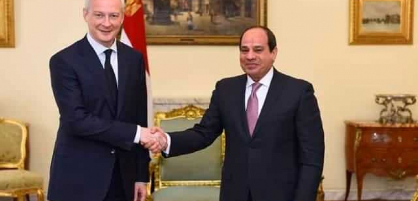 السيسي يؤكد أولوية ملف التعاون الاقتصادي والتجاري بين مصر وفرنسا