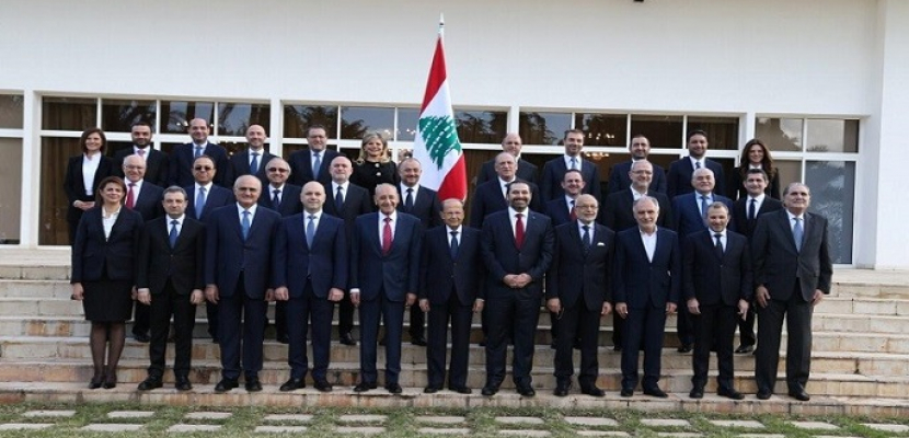 الحكومة اللبنانية تعقد أولى جلساتها وتضع مسودة البيان الوزاري
