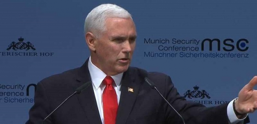 نائب الرئيس الامريكى يدعو “الحلفاء الأوروبيين” للانسحاب من الاتفاق النووى مع إيران