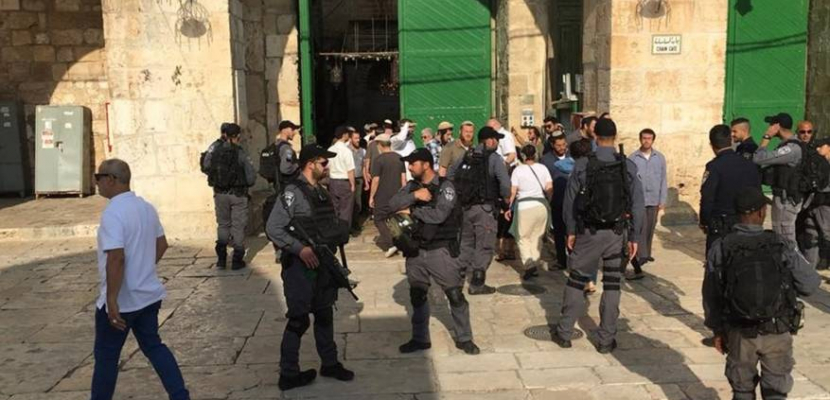 عشرات المستوطنين يقتحمون الأقصى بحراسة مشددة من الاحتلال الإسرائيلى