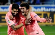 برشلونة يعبر ألافيس ويقترب من التتويج بالدوري الإسباني