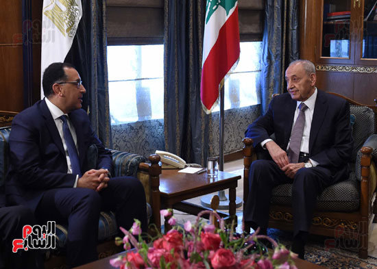 رئيس الوزراء من بيروت: مصر حريصة كل الحرص على دعم لبنان الشقيق