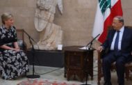 الرئيس اللبناني: يناشد بريطانيا وفرنسا بالمساعدة  في إعادة اللاجئين السوريين إلى وطنهم