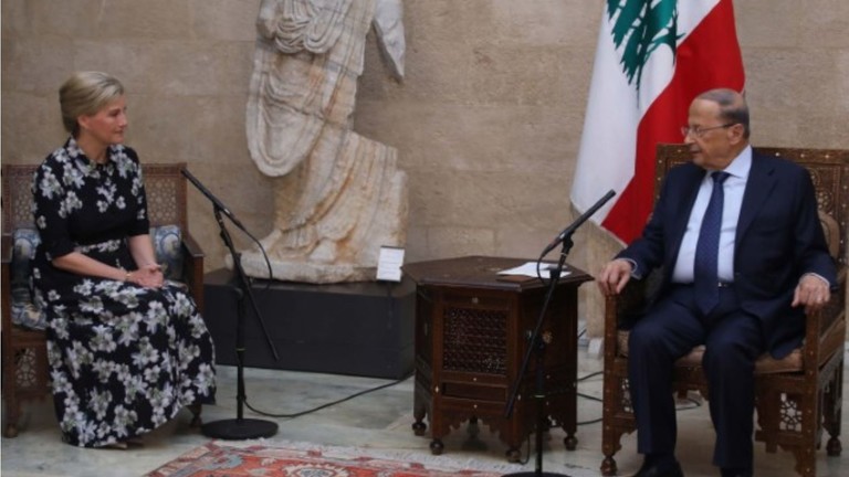 الرئيس اللبناني: يناشد بريطانيا وفرنسا بالمساعدة  في إعادة اللاجئين السوريين إلى وطنهم