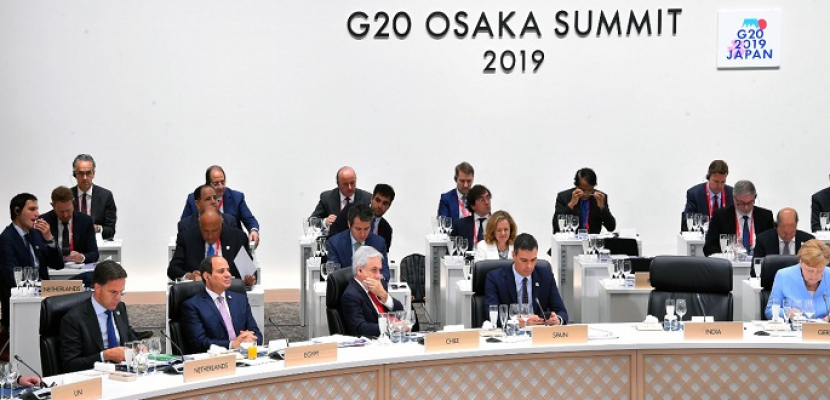 الرئيس السيسي يشارك في جلسة مجموعة الـ20 في اليابان