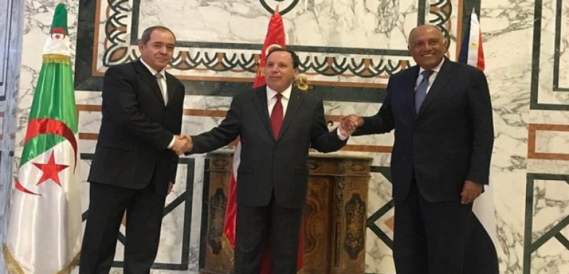 بدء الاجتماع الثلاثي لوزراء خارجية مصر وتونس والجزائر