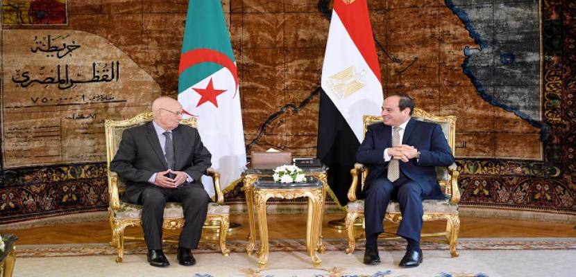 الرئيس السيسي يلتقي نظيره الجزائري.. ويؤكد ثقته في قدرة مؤسسات الدولة الجزائرية على التعامل مع التحديات الراهنة