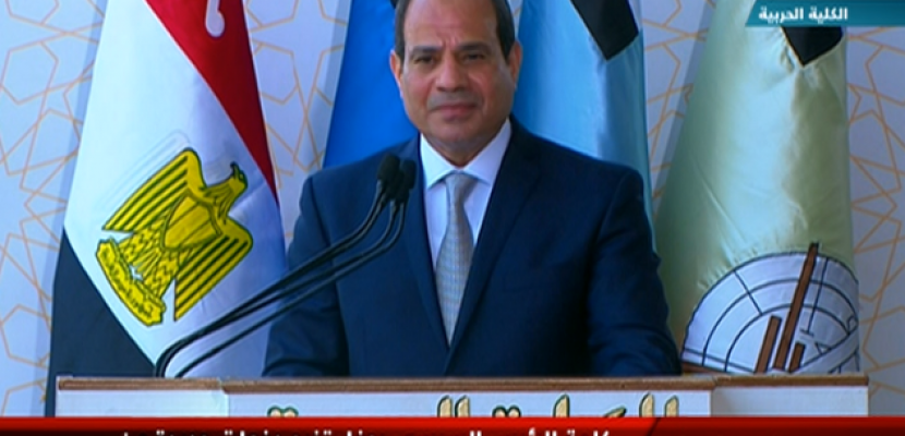 الرئيس السيسى : ثورة يوليو غيرت وجه الحياة في مصر وقدمت لشعبها إنجازات ضخمة