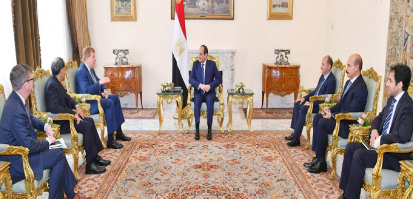 الرئيس السيسي يؤكد حرص مصر على تعزيز التعاون الاقتصادي مع الولايات المتحدة