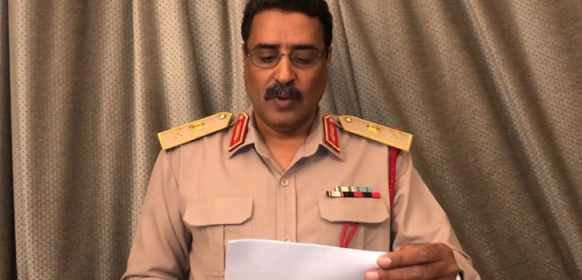المسماري: الجيش الليبي يتصدى لمحاولة شن هجوم جوي وبري على قاعدة الجفرة