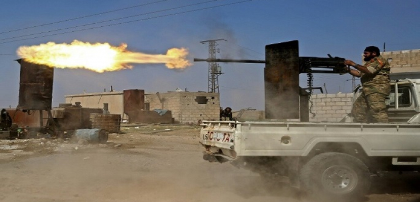 اشتباكات عنيفة بين الجيش السورى وقوات تركية بريف رأس العين شمال شرق سوريا