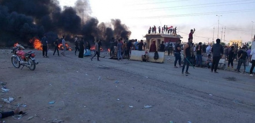 إصابة أكثر من 120 متظاهر إثر تجدد الاحتجاجات فى البصرة جنوب العراق