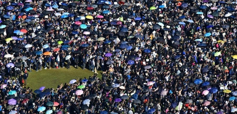 مسيرات حاشدة في هونج كونج بمناسبة مرور ستة أشهر على بدء حركة الاحتجاج