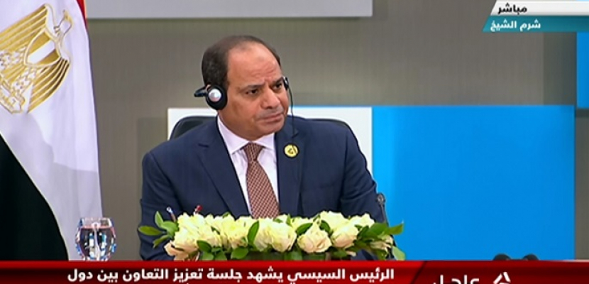 الرئيس السيسي : لا توجد معسكرات لإيواء اللاجئين على أراضي مصر لأنهم يعاملون أفضل معاملة
