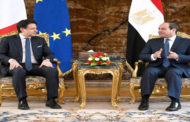 السيسي ورئيس الوزراء الإيطالي يؤكدان ضرورة تكثيف الجهود للوصول إلى حل شامل للأزمة الليبية