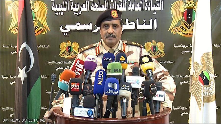الجيش الليبى يتهم ميليشيات الوفاق بخرق وقف إطلاق النار الذى أقره مجلس الأمن الدولى