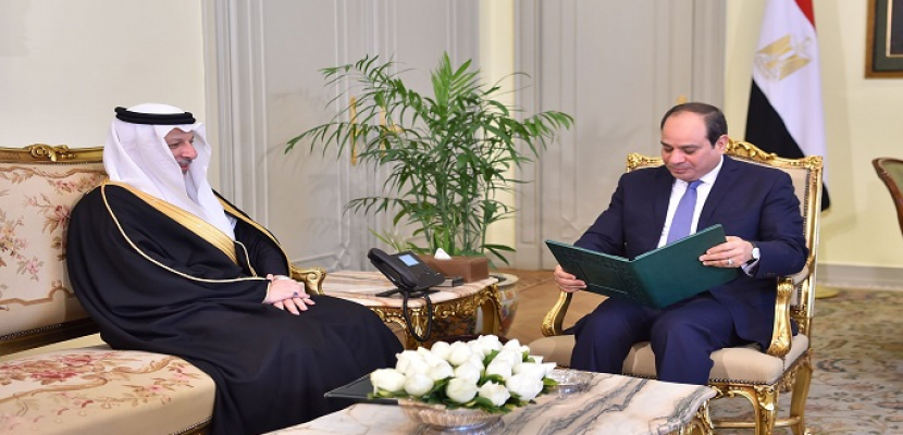 الرئيس السيسي يتسلم رسالة من العاهل السعودي تؤكد على التعاون الاستراتيجي الراسخ بين البلدين
