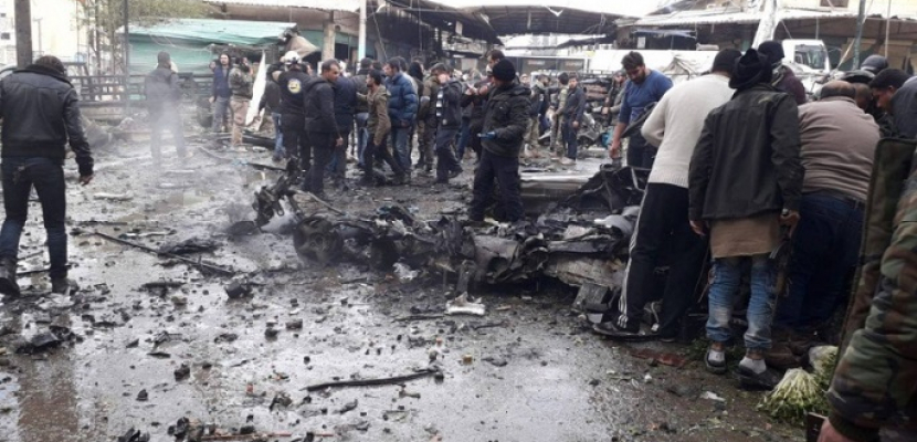 مصرع وإصابة 17 شخصا جراء انفجار سيارة مفخخة في عفرين غربي سوريا
