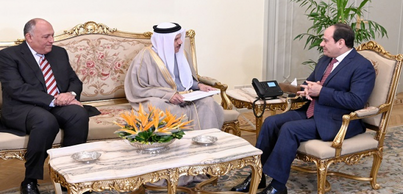 الرئيس السيسي يتسلم رسالة من ملك البحرين
