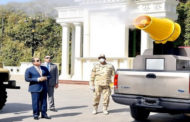 الرئيس السيسي يتفقد نماذج تجهيزات ومعدات القوات المسلحة لمكافحة انتشار كورونا