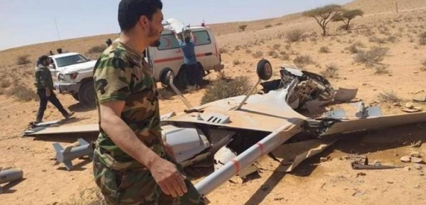 الجيش الليبى يسقط 5 طائرات تركية مسيرة استهدفت المدنيين فى ترهونة