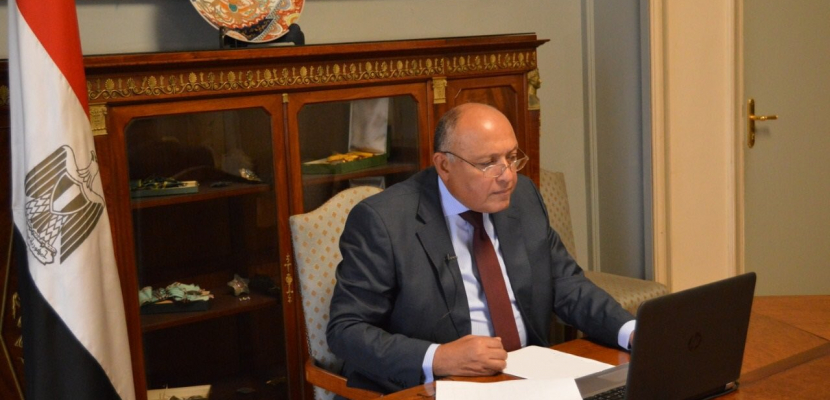 أمام الجامعة العربية.. شكري: مصر لن تتوانى عن اتخاذ كل إجراء لمنع وقوع ليبيا تحت سيطرة الجماعات الإرهابية والميليشيات المسلحة