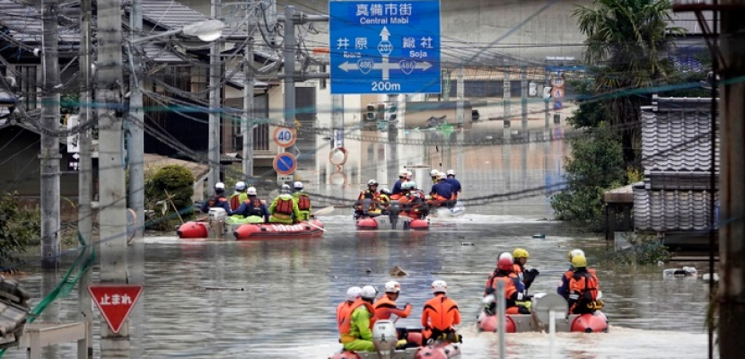 تواصل هطول أمطار غزيرة على جنوب غرب اليابان وحصيلة القتلى ترتفع إلى 44