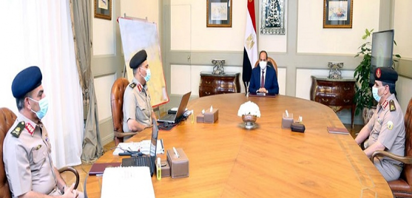 الرئيس السيسي يوجه بالحفاظ على الكفاءة وأعلى درجات الجاهزية والاستعداد القتالي لحماية أمن مصر القومي
