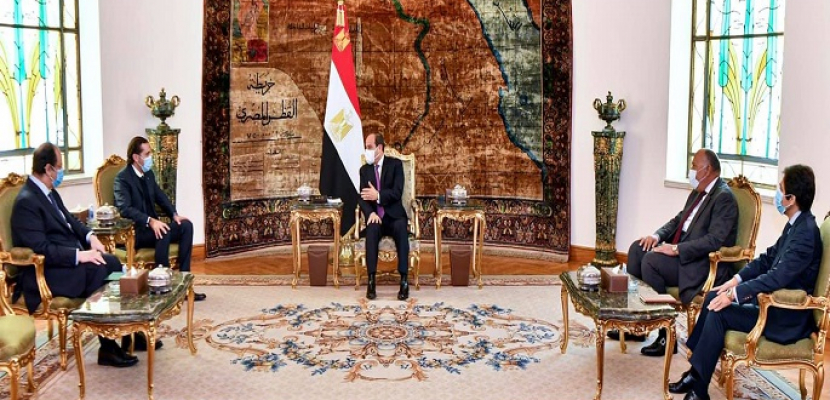 الرئيس السيسي يؤكد لسعد الحريري حرص مصر على إخراج لبنان من الحالة التي يعاني منها حالياً