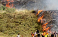مستوطنون إسرائيليون يحرقون مساحات من أراضى بلدة فلسطينية فى نابلس