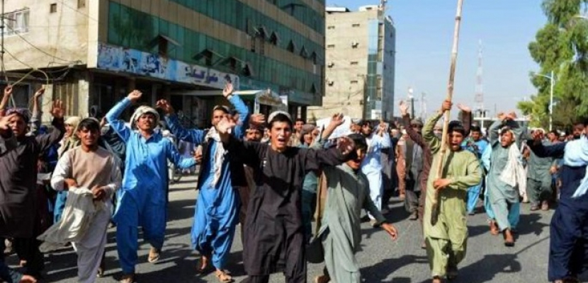 تظاهرات ضد طالبان بقندهار احتجاجاً على أوامر طرد من المساكن