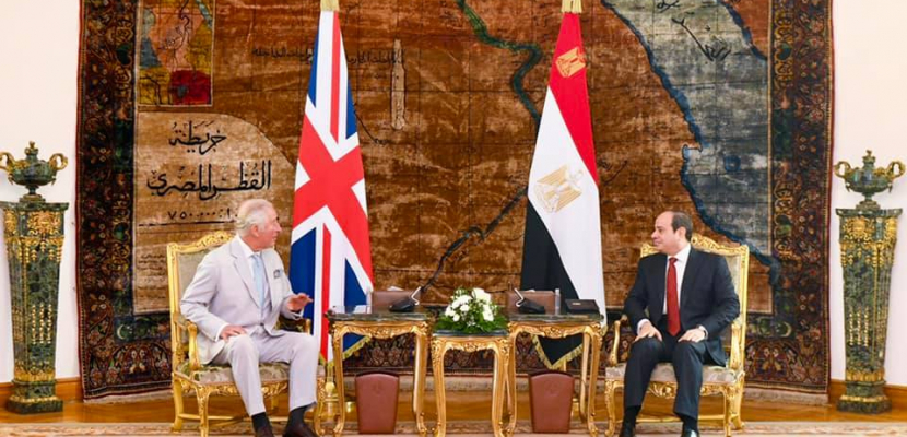 الرئيس السيسي يستقبل الأمير تشارلز ويتفقان على مواجهة التحديات المستجدة التي تهدد الإنسانية
