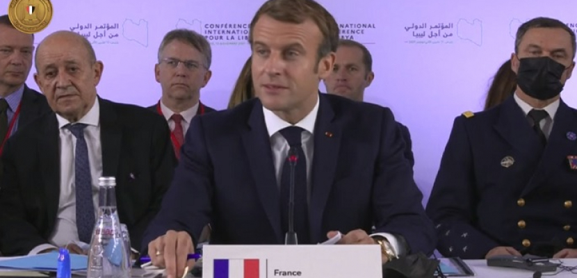 الرئيس الفرنسي يفتتح أعمال مؤتمر باريس الدولي بشأن ليبيا