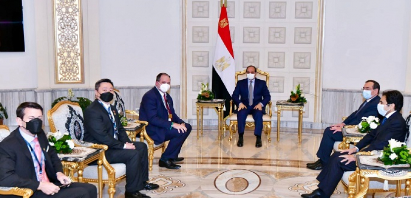 الرئيس السيسي يعرب عن تطلع مصر لتعزيز أنشطة شركة أباتشي الأمريكية واستثماراتها في مصر