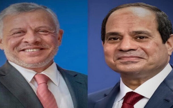 الرئيس السيسى والملك عبدالله يؤكدان على ضرورة خفض التصعيد والتوتر الراهن