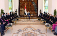 الرئيس السيسي يستقبل رؤساء الكنائس المشاركين في الجمعية العمومية لمجلس كنائس الشرق الأوسط