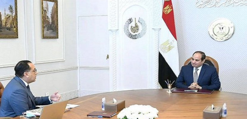 الرئيس السيسي يوجه الحكومة بسرعة تفعيل مبادرة الشراكة مع الإمارات والأردن
