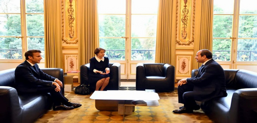 خلال لقائه ماكرون.. الرئيس السيسي يؤكد حرص مصر على تدعيم وتعميق الشراكة الاستراتيجية الممتدة مع فرنسا