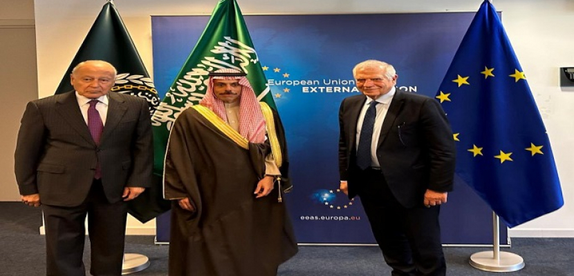 أبو الغيط يبحث مع وزير الخارجية السعودي وممثل السياسة الخارجية الأوروبية سبل إحياء جهود السلام