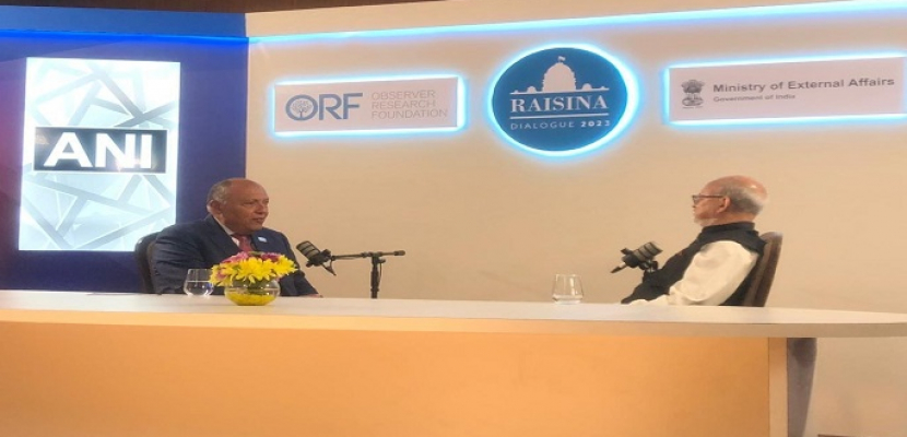 وزير الخارجية يجري لقاء إذاعيا حول عمل المناخ الدولي في إطار حوار “رايسينا” بالهند