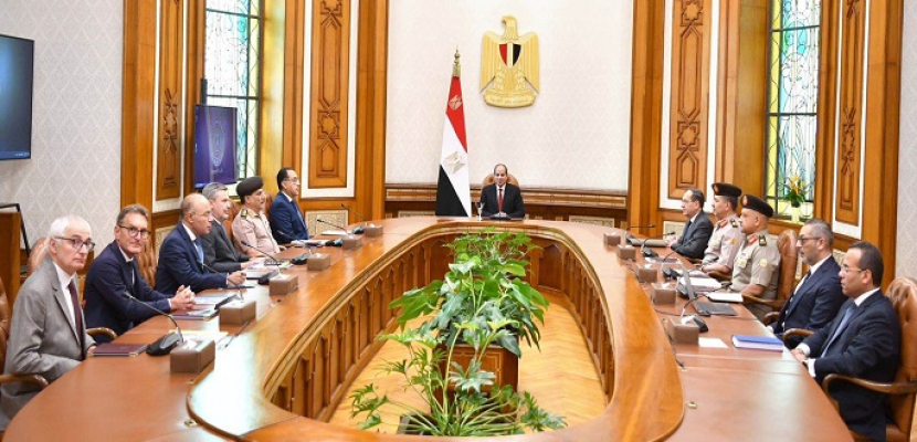 الرئيس السيسي يؤكد اهتمام مصر بجذب الاستثمارات الإيطالية الكبرى في التعدين والصناعة التحويلية