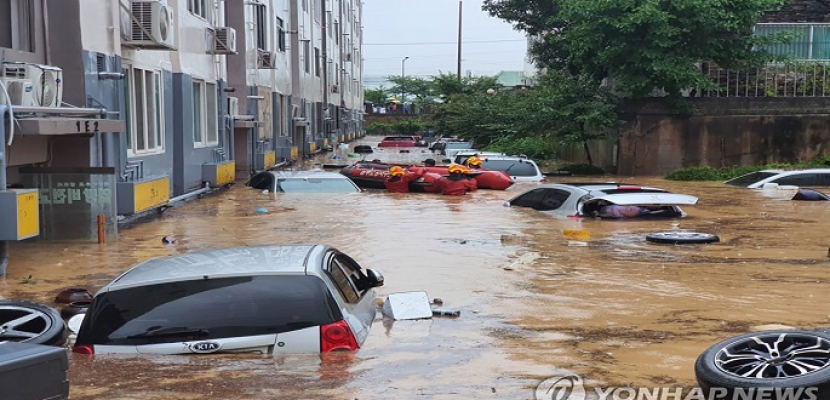 ارتفاع عدد القتلى والمفقودين جراء الفيضانات إلى 49 شخصا فى كوريا الجنوبية