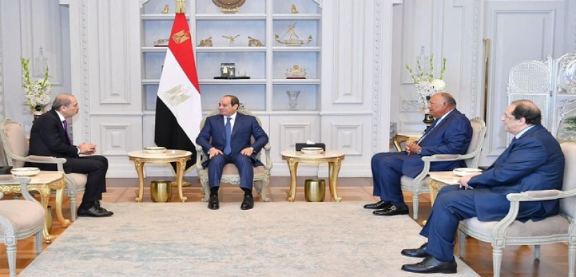 الرئيس السيسي يبحث مع وزير الخارجية الأردني تعزيز العلاقات الاقتصادية