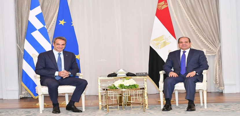 الرئيس السيسي يشيد بعمق وثبات العلاقات الاستراتيجية المتميزة بين مصر واليونان