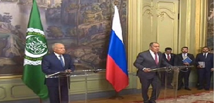 لافروف: روسيا مستعدة للتعاون مع الدول العربية لوقف إراقة الدماء في إسرائيل وفلسطين